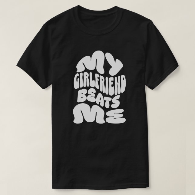 Meine Freundin schlägt mich , Sarcastic Couples Gi T-Shirt (Design vorne)
