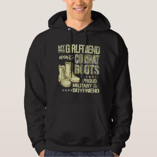 Meine Freundin trägt Kampfstiefel - Militärfreund Hoodie