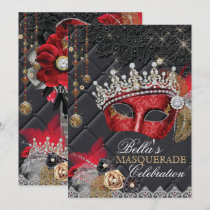 Meine Fünfzehn Masquerade-Party-Einladung Einladung