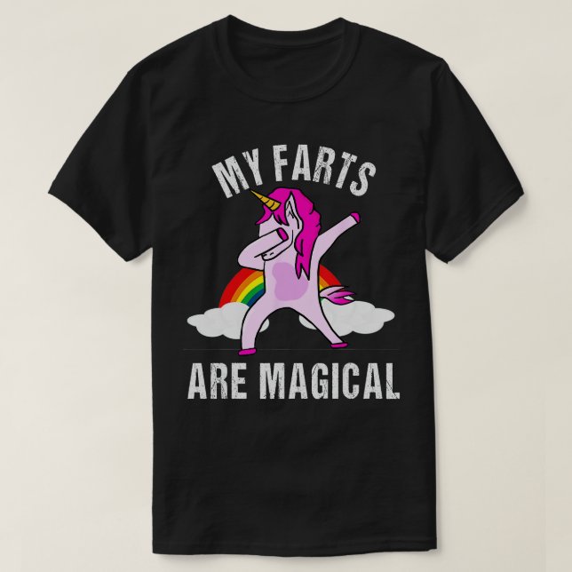 Meine Furzen sind zauberhaftes Unicorn-Gag-Shirt T-Shirt (Design vorne)