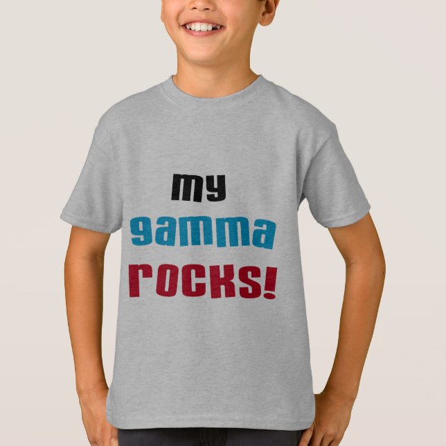 Meine Gamma Rocks T - Shirt und Geschenke (Vorderseite)