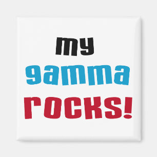 Meine Gamma Rocks T - Shirt und Geschenke Magnet