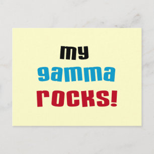 Meine Gamma Rocks T - Shirt und Geschenke Postkarte