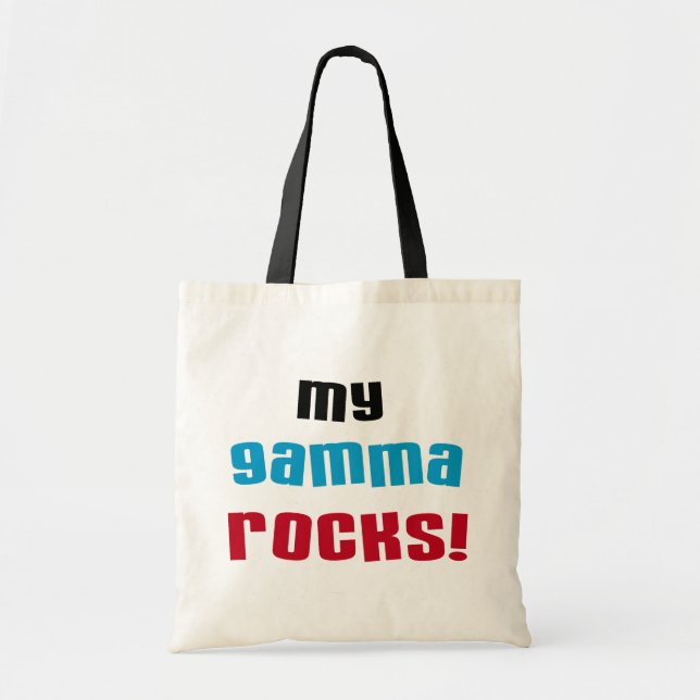 Meine Gamma Rocks T - Shirt und Geschenke Tragetasche (Vorne)