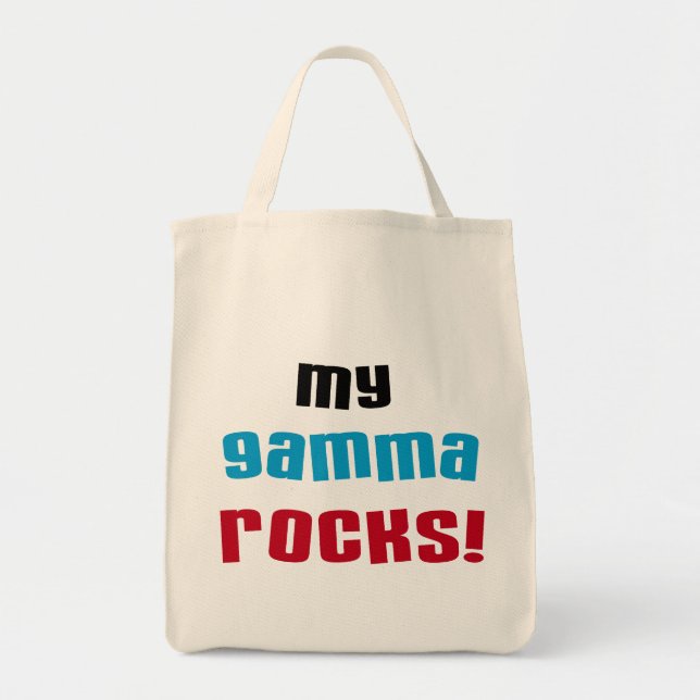 Meine Gamma Rocks T - Shirt und Geschenke Tragetasche (Vorne)