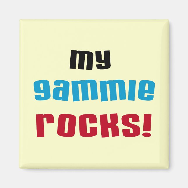 Meine Gammie Rocks T-Shirts und Geschenke Magnet (Vorne)