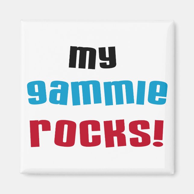 Meine Gammie Rocks T-Shirts und Geschenke Magnet (Vorne)