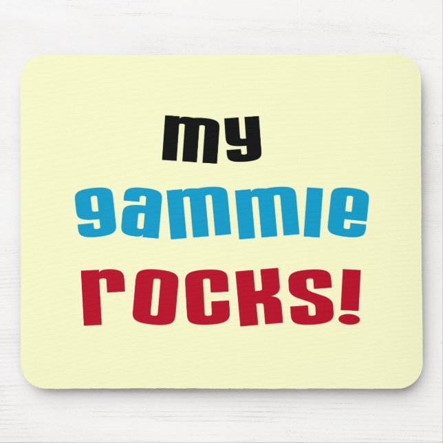 Meine Gammie Rocks T-Shirts und Geschenke Mousepad (Vorne)
