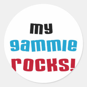Meine Gammie Rocks T-Shirts und Geschenke Runder Aufkleber