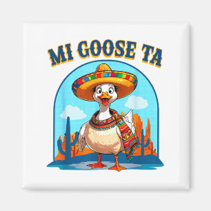 Meine Gans Ta Lustiges Fiesta-Gans Pun-Shirt Sombr Magnet