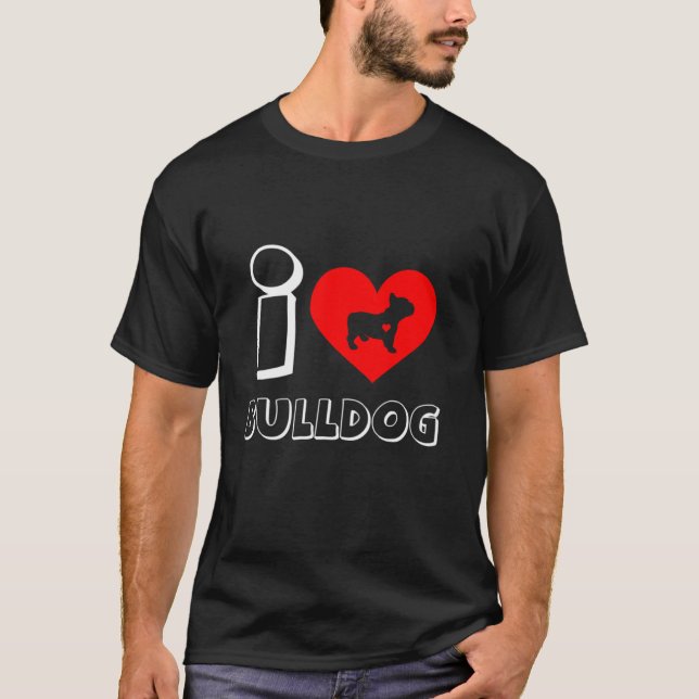 Meine ganze Liebe ist das Frenchbulldog-T-Shirt Fu T-Shirt (Vorderseite)