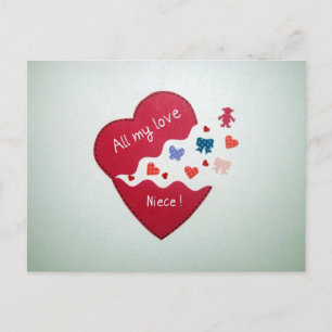 Meine ganze Liebe Niece! Postkarte