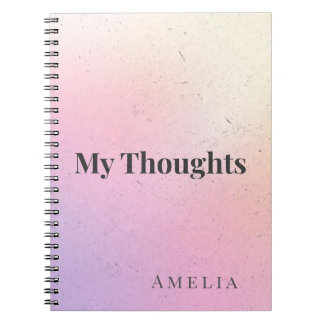 Meine Gedanken Ästhetik Notizbuch Notizblock