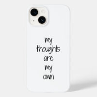 Meine Gedanken iPhone Case