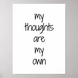 Meine Gedanken Poster