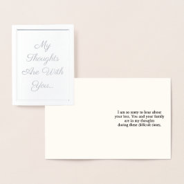"Meine Gedanken sind bei dir..." Karte