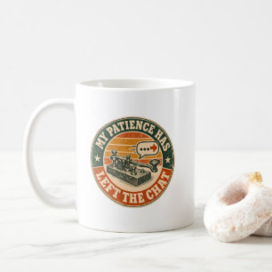 Meine Geduld hat den Chat verlassen – Vintage Tele Kaffeetasse