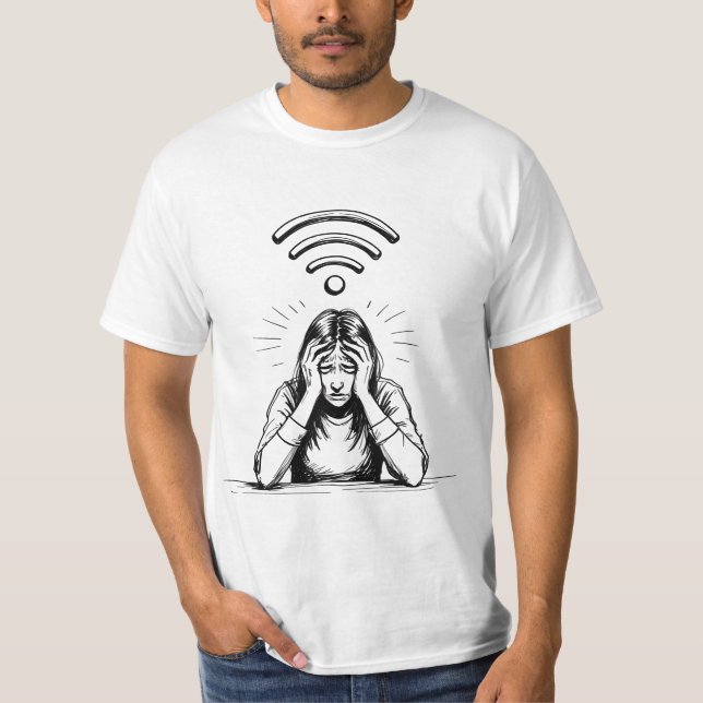 Meine Geduld ist wie mein WiFi... immer fallen - S T-Shirt (Vorderseite)