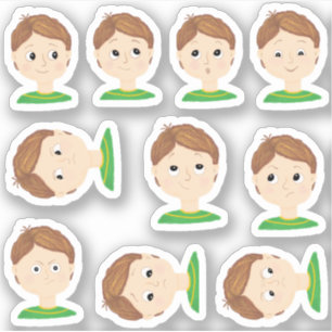 Meine Gefühle Emotionstabelle Aufkleber