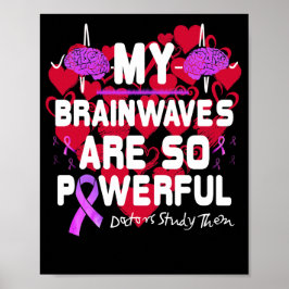 Meine Gehirnwellen sind so kraftvolle Ärztestudien Poster