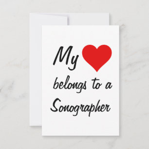 Meine gehört einem Sonographer-Karte Karte