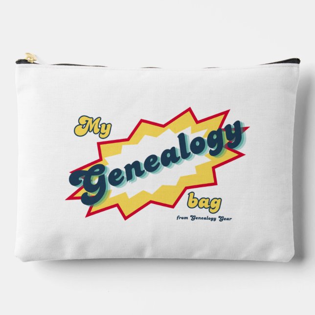 Meine Genealogie-Accessoire-Tasche Zubehörtasche (Vorderseite)