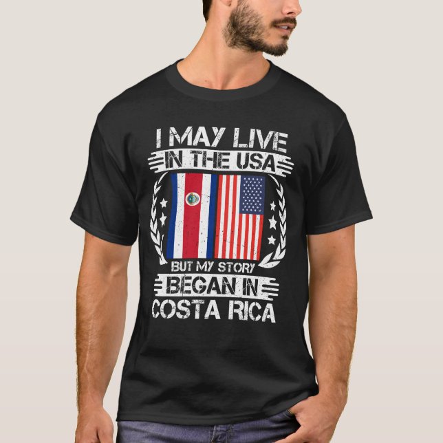Meine Geschichte begann in Costa Rica T-Shirt (Vorderseite)