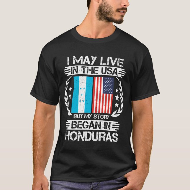 Meine Geschichte begann in Honduras T-Shirt (Vorderseite)