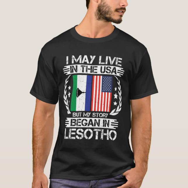 Meine Geschichte begann in Lesotho T-Shirt (Vorderseite)