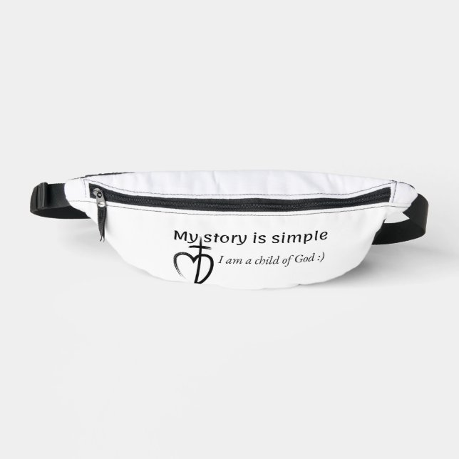 Meine Geschichte ist einfach Bauchtasche (Vorderseite)