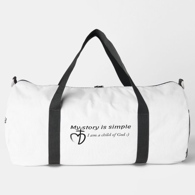 Meine Geschichte ist einfach Duffle Bag (Vorderseite)