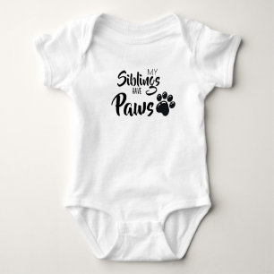 Meine Geschwister haben Paws Baby Strampler