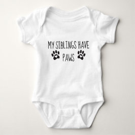 Meine Geschwister haben Paws Baby Strampler