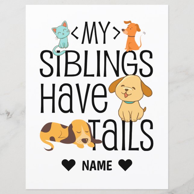 Meine Geschwister haben Schwänze (Vorderseite)