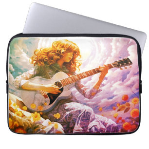 Meine Gitarre im Sturm spielen  Laptopschutzhülle