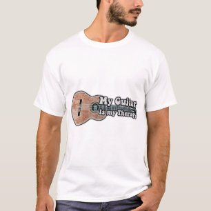 Meine Gitarre ist meine Therapie. Vintage braune G T-Shirt