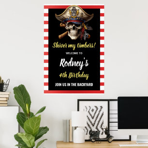 Meine Glieder beben Piratenparty Poster