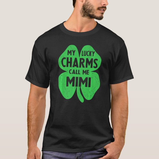 Meine glücklichen Charme nennen mich Mimi Funny St T-Shirt (Vorderseite)