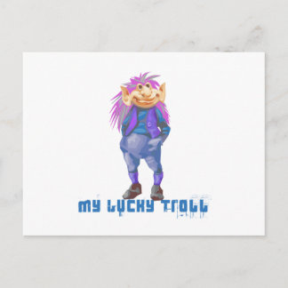 meine Glückstrolle Postkarte