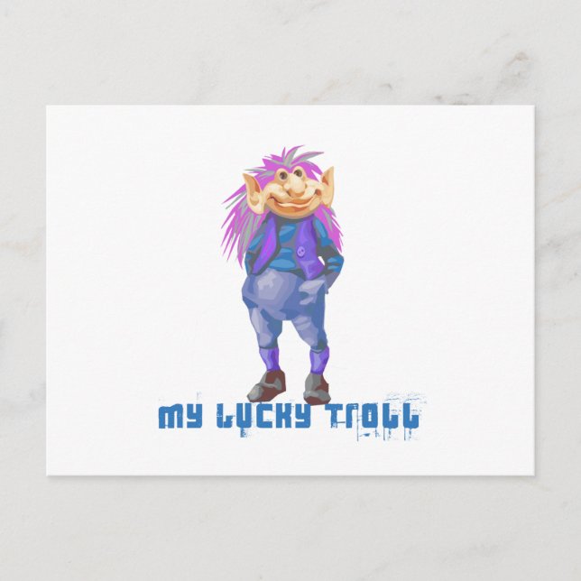 meine Glückstrolle Postkarte (Vorderseite)