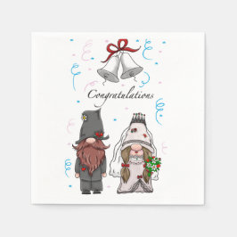 Meine Gnomie heiraten Serviette