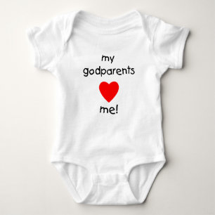 Meine Godparents-Liebe ich Baby Strampler
