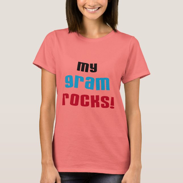 Meine Gram Rocks T - Shirt und Geschenke (Vorderseite)