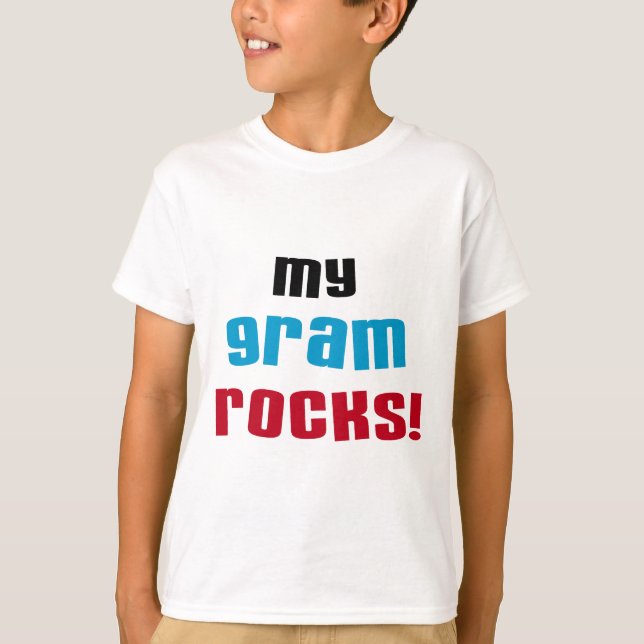 Meine Gram Rocks T - Shirt und Geschenke (Vorderseite)
