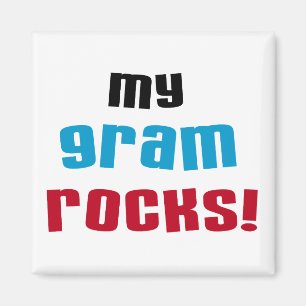 Meine Gram Rocks T - Shirt und Geschenke Magnet