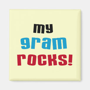 Meine Gram Rocks T - Shirt und Geschenke Magnet