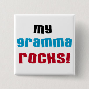 Meine Gramma Rocks T - Shirt und Geschenke Button