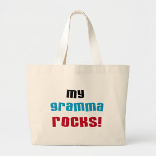 Meine Gramma Rocks T - Shirt und Geschenke Jumbo Stoffbeutel