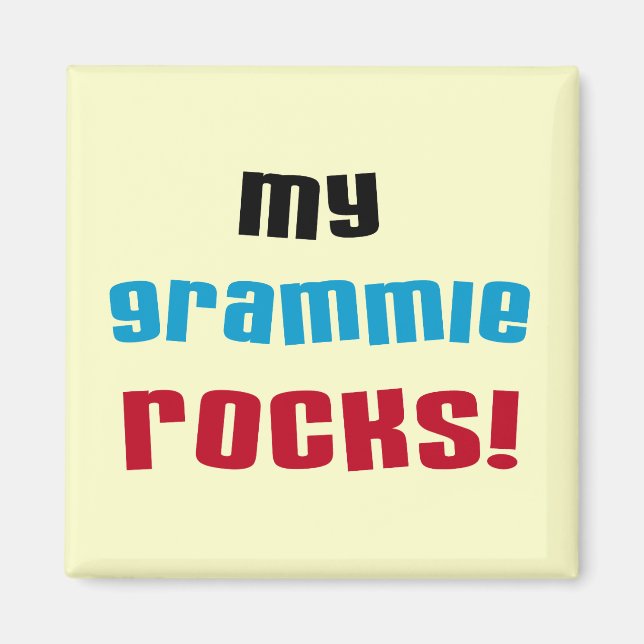 Meine Grammie Rocks T Shirts und Geschenke Magnet (Vorne)