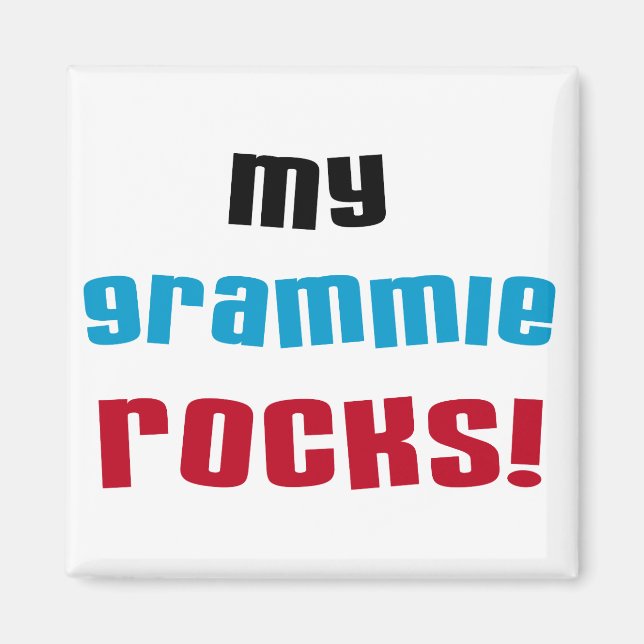 Meine Grammie Rocks T Shirts und Geschenke Magnet (Vorne)